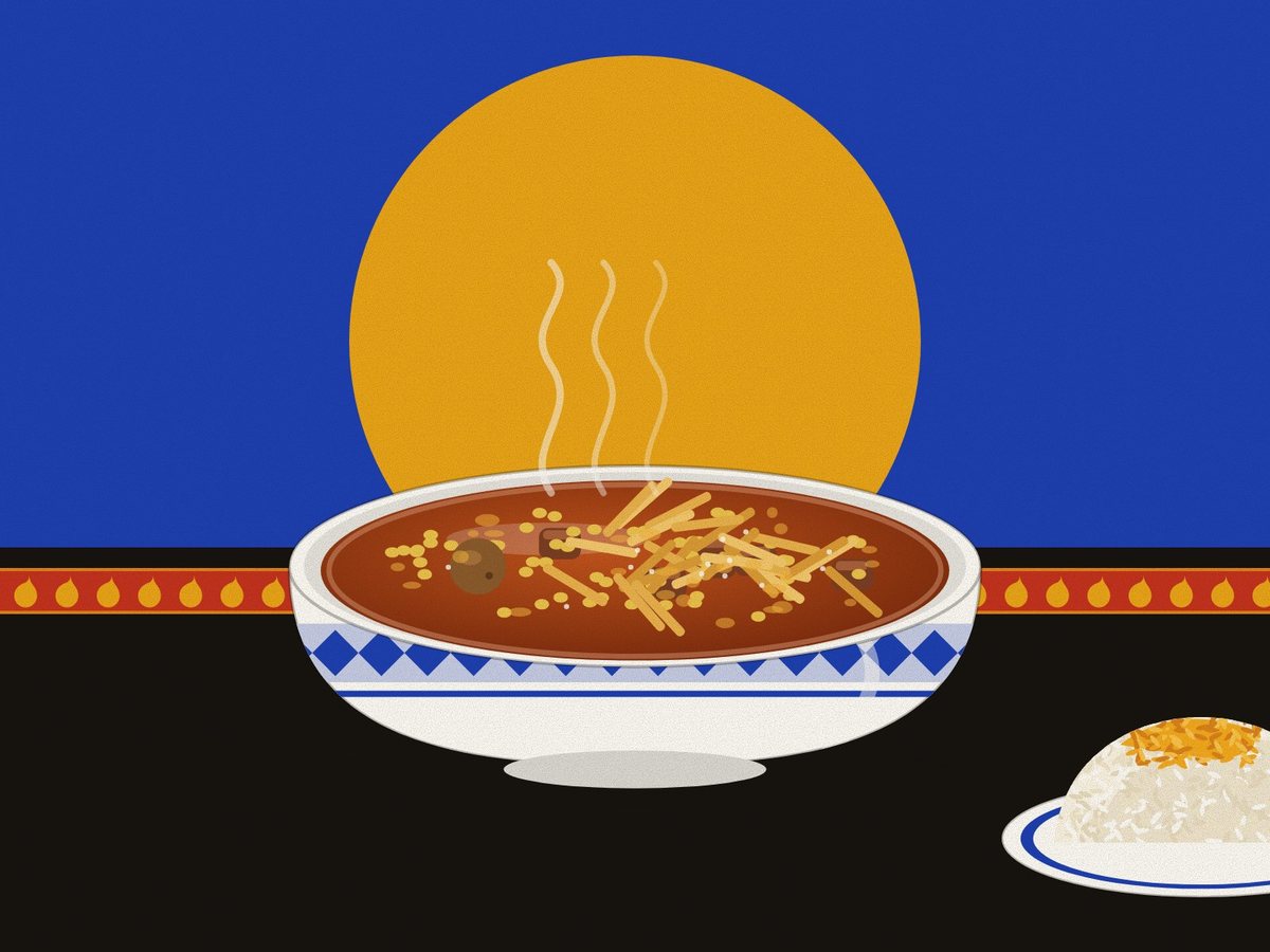 Gheymeh, painted in the Persiahaus style